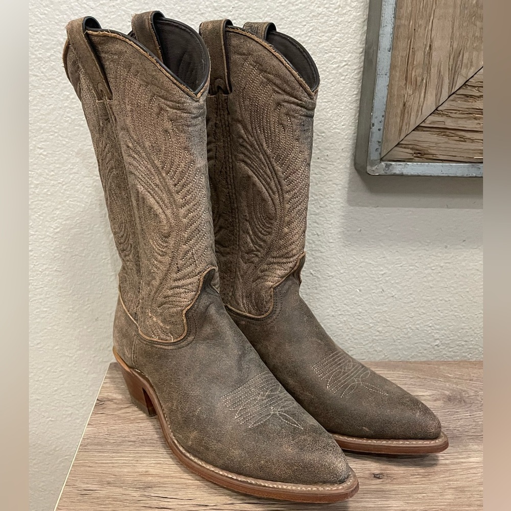 Abilene 9059 Bomber Leather Western Cowgirl  Western Cowboy Boots